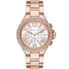 Michael Kors Camille MK6995 Women's White Dial Rose Gold Stainless Steel Chronograph Watch