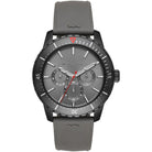 Michael Kors Cunningham MK7164 men's gray dial gray silicone strap watch front view