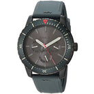 Close-up of Michael Kors MK7164 gray analog dial with monthly and weekly date display