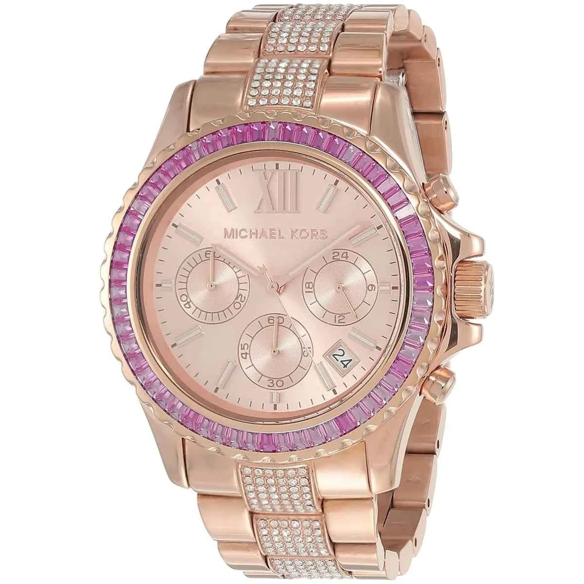 Michael Kors Everest MK7211 Women's Rose Gold Dial Rose Gold Stainless Steel Watch
