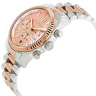 Michael Kors Lexington MK7219 Women's Rose Gold Dial Two-Tone Stainless Steel Watch