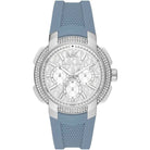 Michael Kors Sidney MK7220 Women's White Dial Blue Silicone Strap Watch