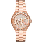Michael Kors Lennox MK7230 women's rose gold dial rose gold stainless steel watch front view