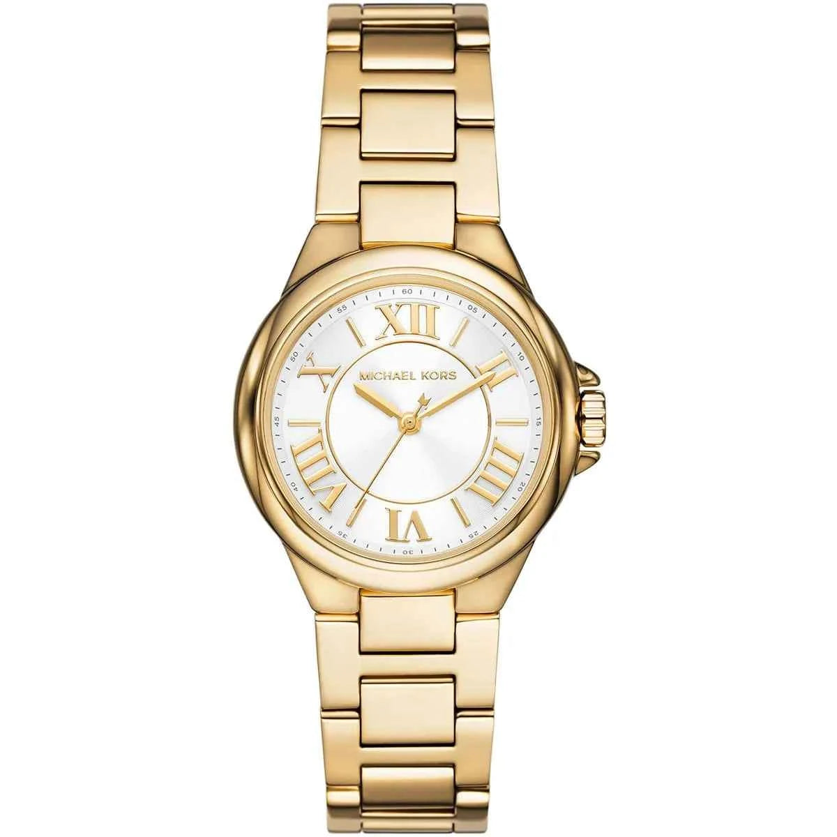 Michael Kors Camille MK7255 Women's White Dial Gold Stainless Steel Watch