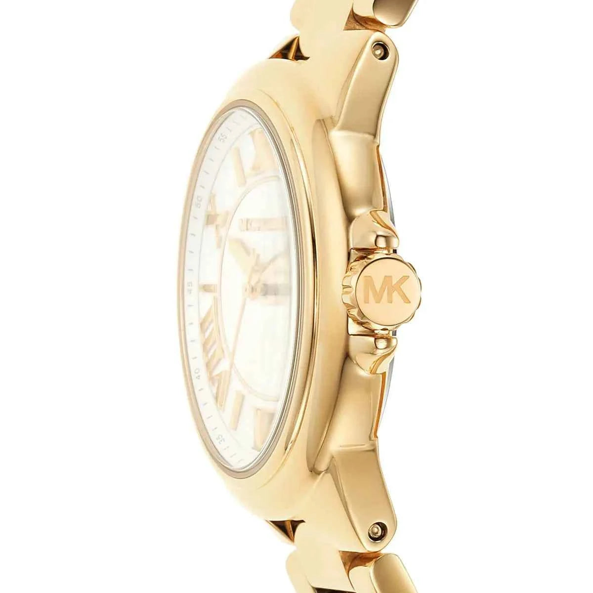 Michael Kors Camille MK7255 Women's White Dial Gold Stainless Steel Watch
