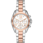 Michael Kors Bradshaw MK7258 Women's White Dial Two-Tone Stainless Steel Chronograph Watch