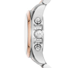 Michael Kors Bradshaw MK7258 Women's White Dial Two-Tone Stainless Steel Chronograph Watch