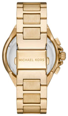 Michael Kors Oversized Camille MK7270 Women's White Dial Gold Stainless Steel Chronograph Watch