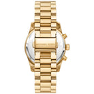 Michael Kors Lexington MK7276 Women's Brown Dial Gold Stainless Steel Chronograph Watch