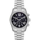 Michael Kors Lexington MK7277 Women's Blue Dial Silver Stainless Steel Chronograph Watch