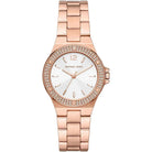 Michael Kors Lennox MK7279 Women's White Dial Rose Gold Stainless Steel Watch
