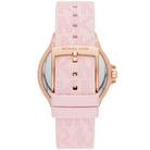 Michael Kors Lennox MK7282 Women's Rose Gold Dial Pink Silicone Strap Watch