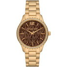 Michael Kors Layton MK7296 Women's Brown Dial Gold Stainless Steel Watch