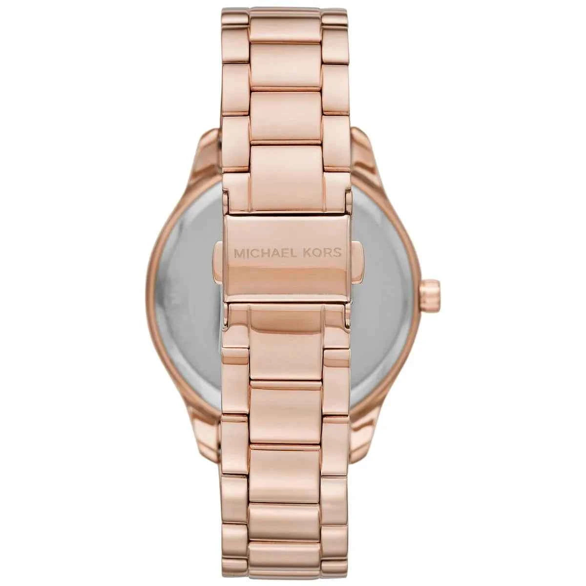 Michael Kors Layton MK7297 Women's White Dial Rose Gold Stainless Steel Watch