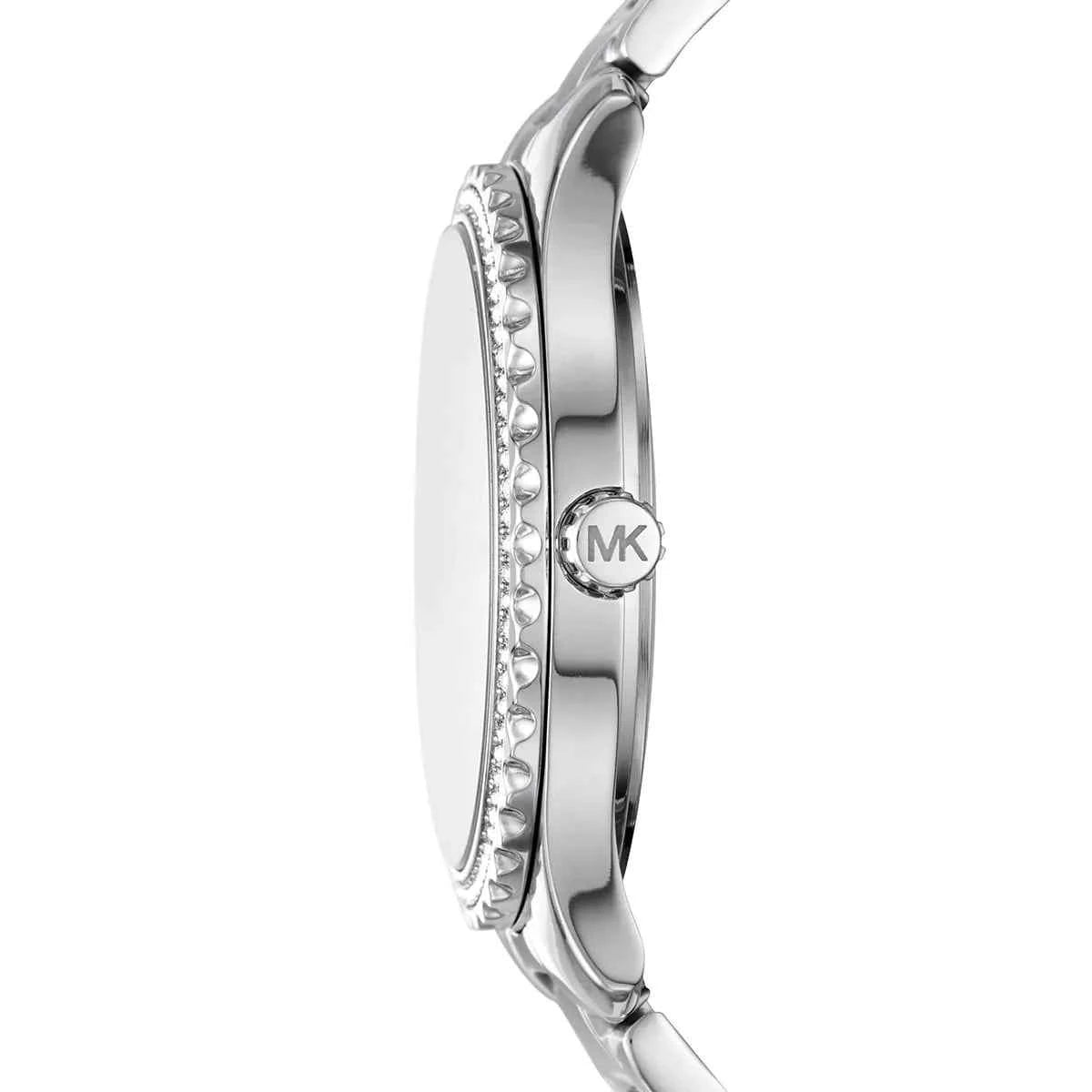 Michael Kors Layton MK7298 Women's Pink Dial Silver Stainless Steel Watch
