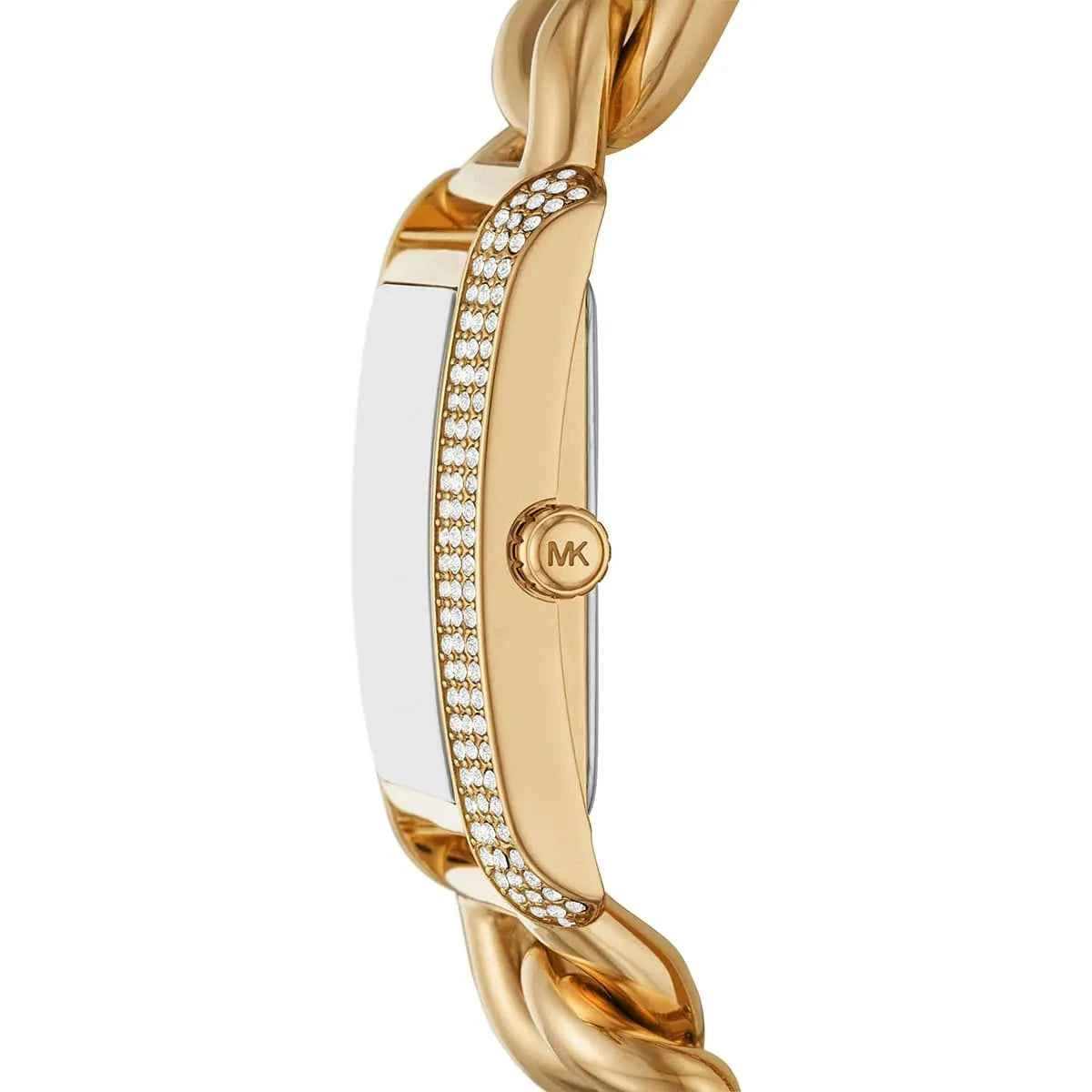 Michael Kors Emery MK7300 Women's White Dial Gold Stainless Steel Watch