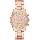 Michael Kors Ritz MK7302 Women's Rose Gold Dial Rose Gold Stainless Steel Chronograph Watch