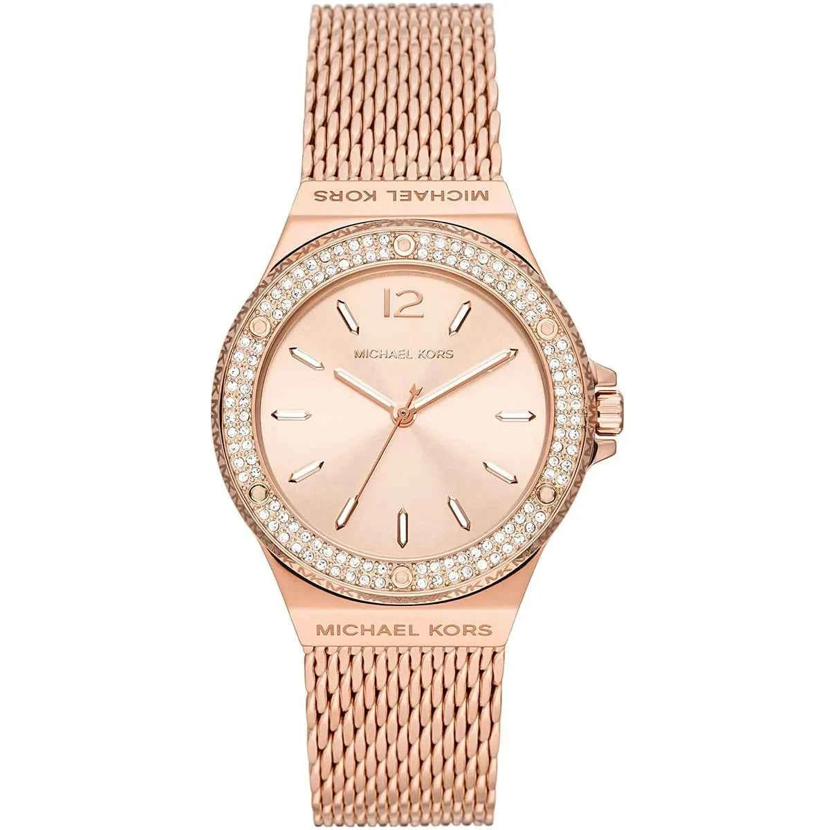 Michael Kors Lennox MK7336 Women's Rose Gold Dial Rose Gold Stainless Steel Watch