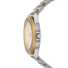 Michael Kors Lennox MK7338 Women's White Dial Silver & Gold Stainless Steel Watch
