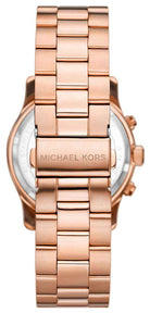 Michael Kors Runway MK7352 Women's Pink Dial Rose Gold Chronograph Watch