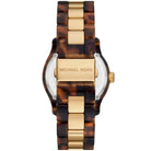Michael Kors Runway MK7354 Women's Gold & Brown Dial Gold & Brown Acrylic Watch