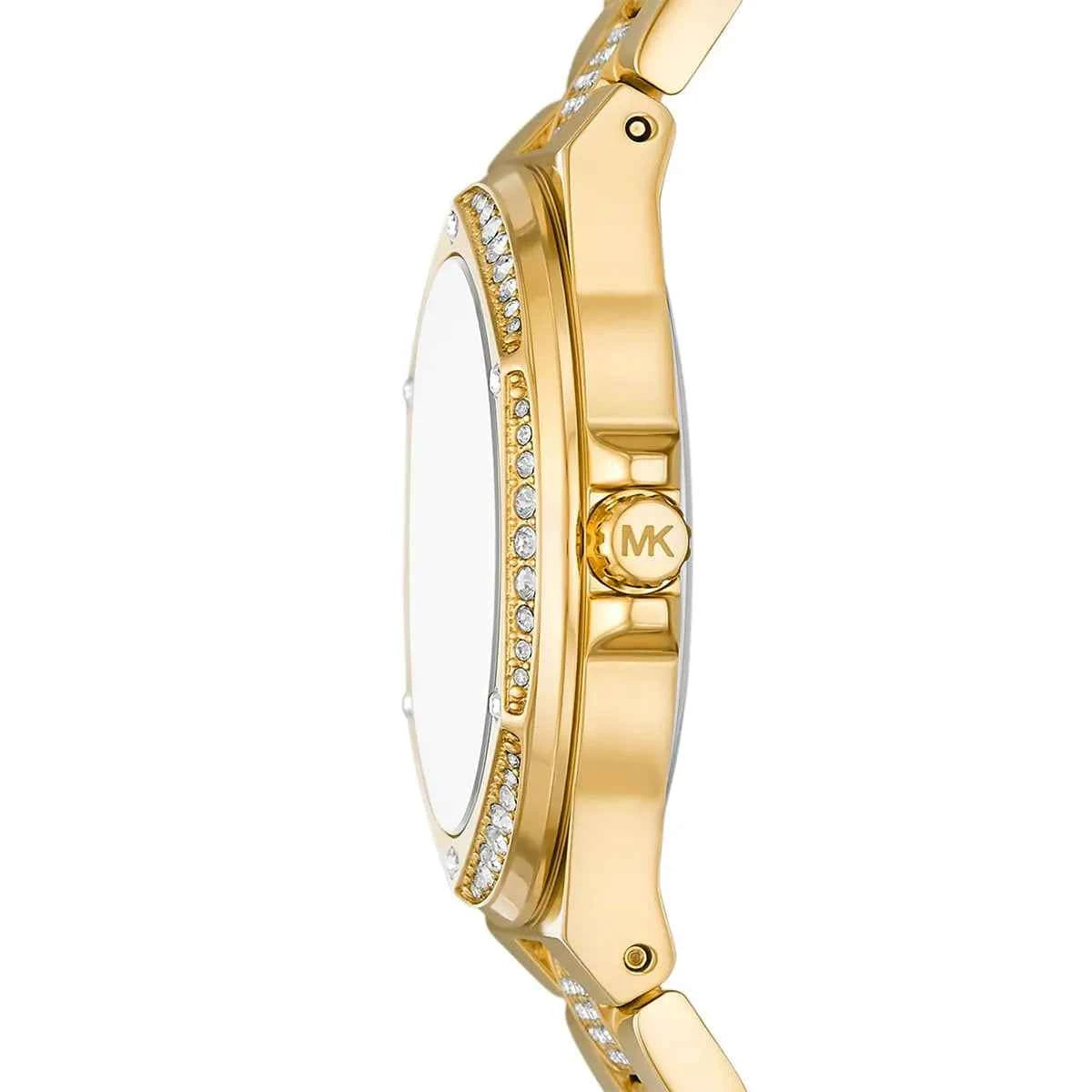 Michael Kors Lennox MK7361 Women's White Dial Gold Stainless Steel Watch