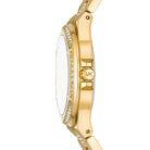 Michael Kors Lennox MK7361 Women's White Dial Gold Stainless Steel Watch