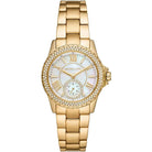 Michael Kors Mini Everest MK7363 Women's White Dial Gold Stainless Steel Watch
