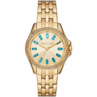 Michael Kors Pilot MK7366 Women's Gold Dial Gold Stainless Steel Watch