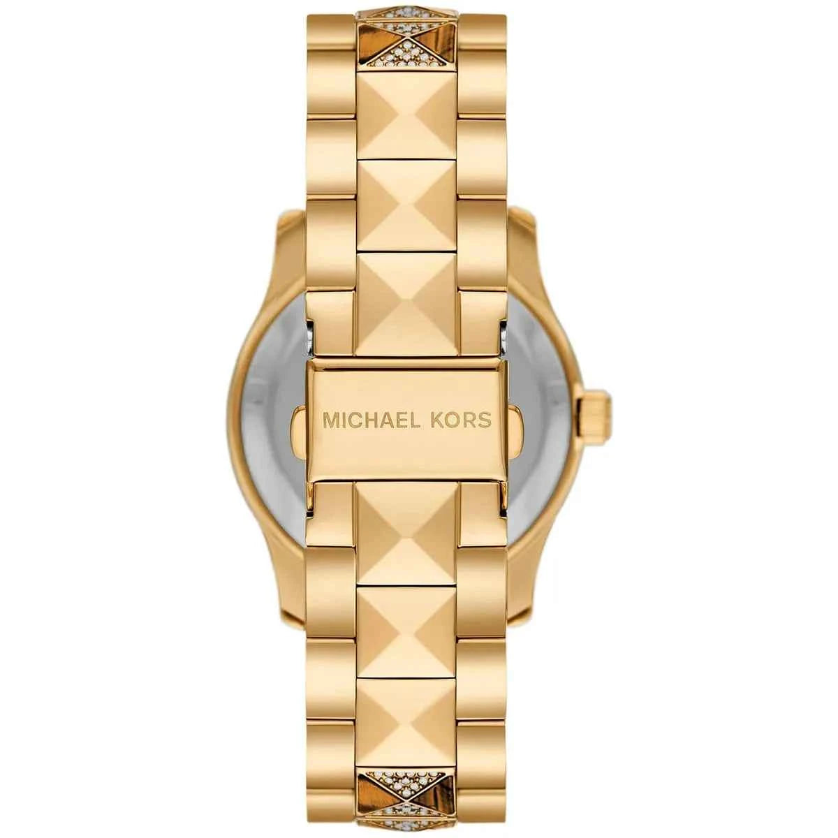 Michael Kors Runway MK7389 Women's Brown Dial Gold Stainless Steel Watch