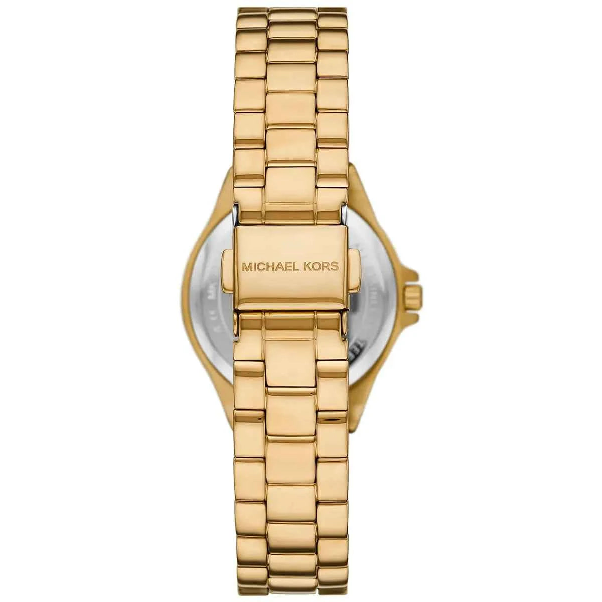Michael Kors Lennox MK7394 Women's Black Dial Gold Stainless Steel Watch