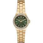 Michael Kors Lennox MK7395 Women's Green Dial Gold Stainless Steel Watch