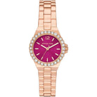 Michael Kors Lennox MK7396 Women's Pink Dial Rose Gold Stainless Steel Watch