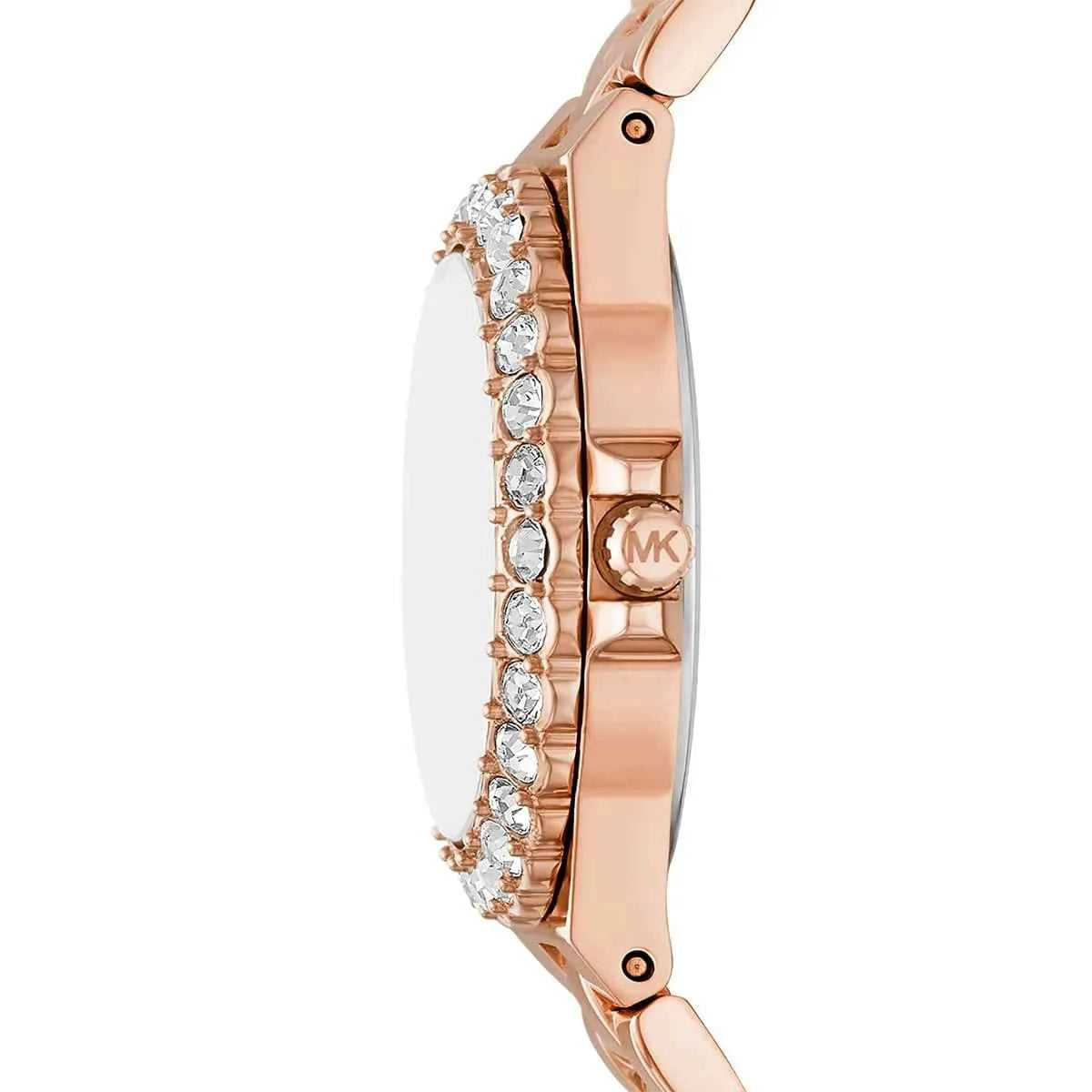Michael Kors Lennox MK7396 Women's Pink Dial Rose Gold Stainless Steel Watch