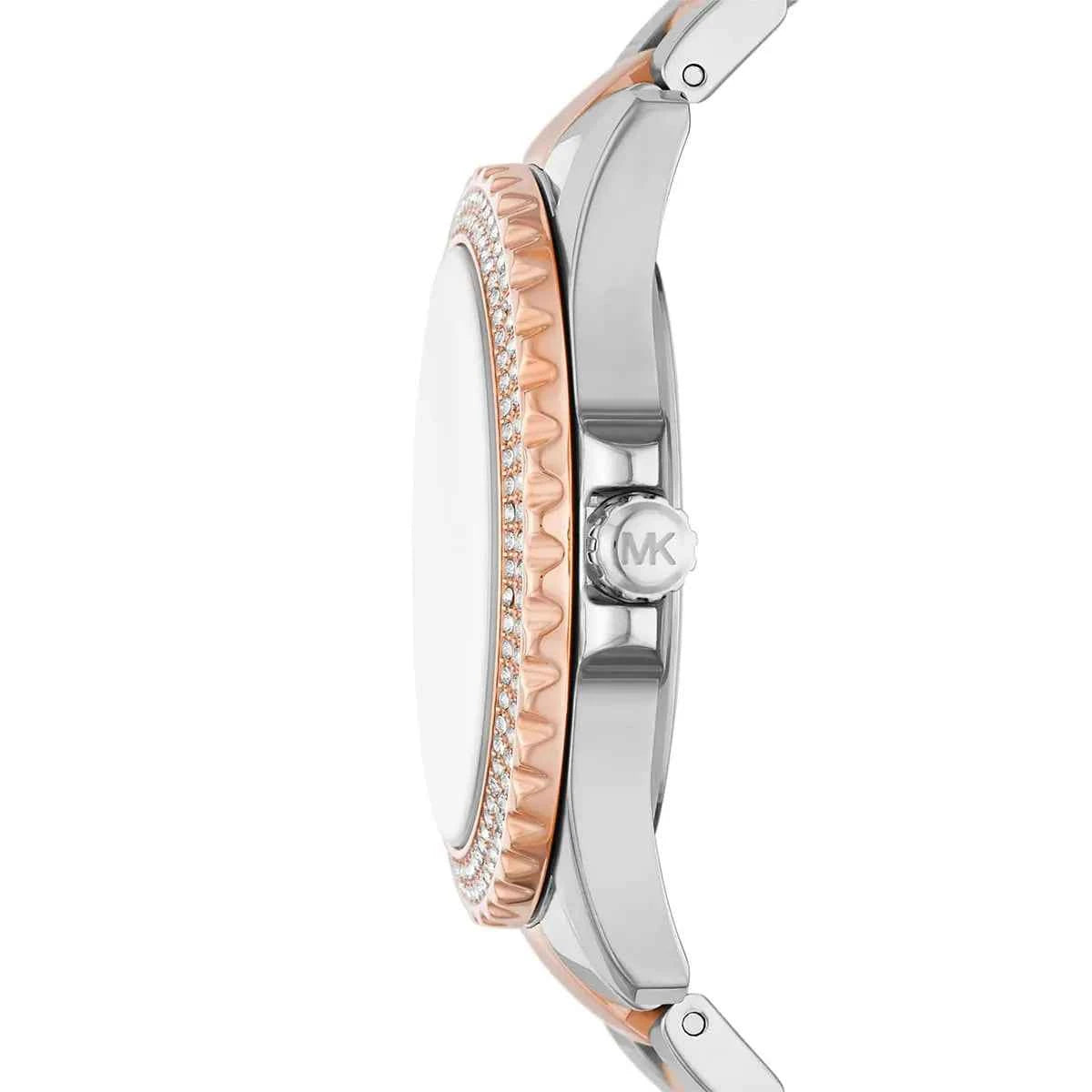 Michael Kors Everest MK7402 Women's Rose Gold Dial Two-Tone Stainless Steel Watch