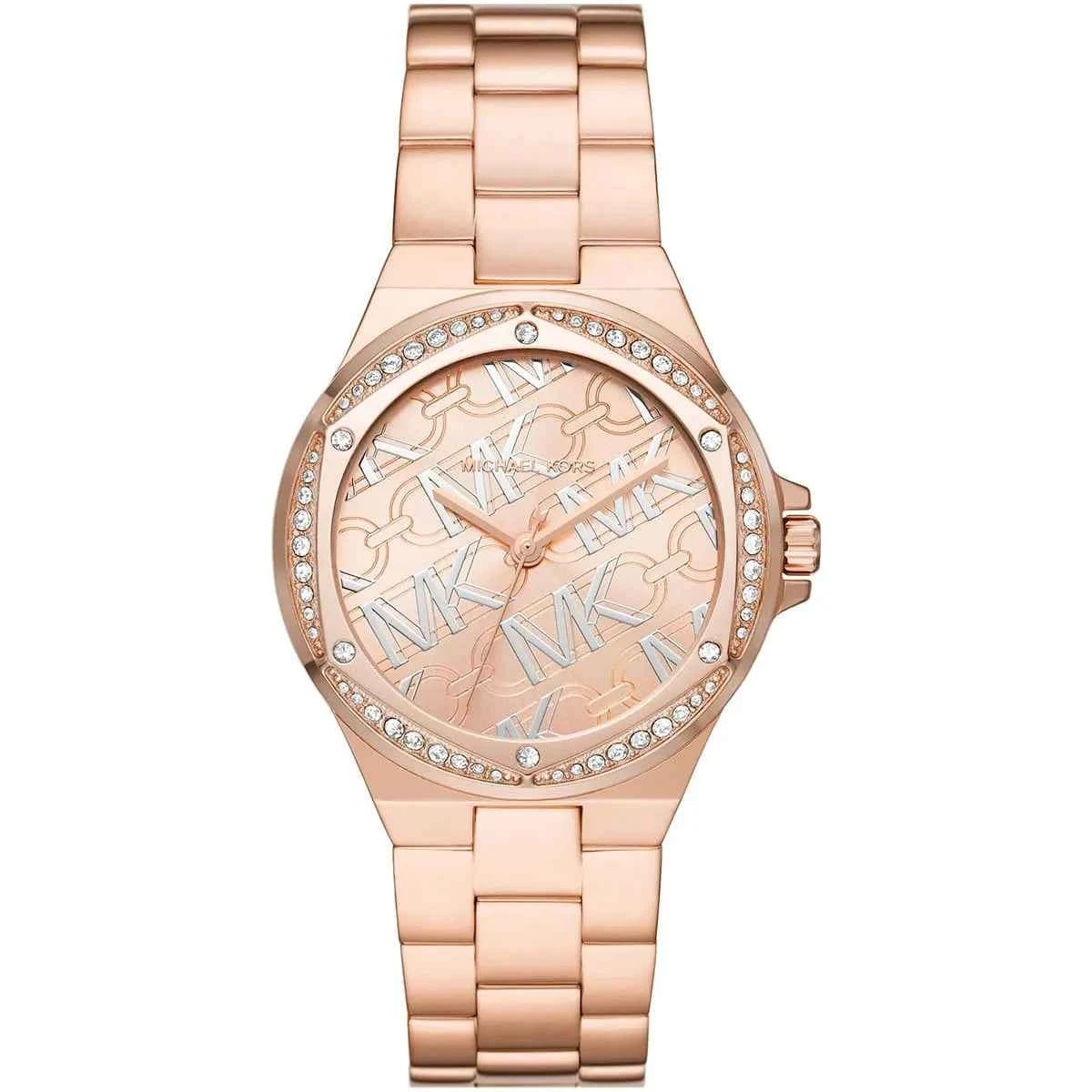 Michael Kors Lennox MK7405 Women's Rose Gold Dial Rose Gold Stainless Steel Watch