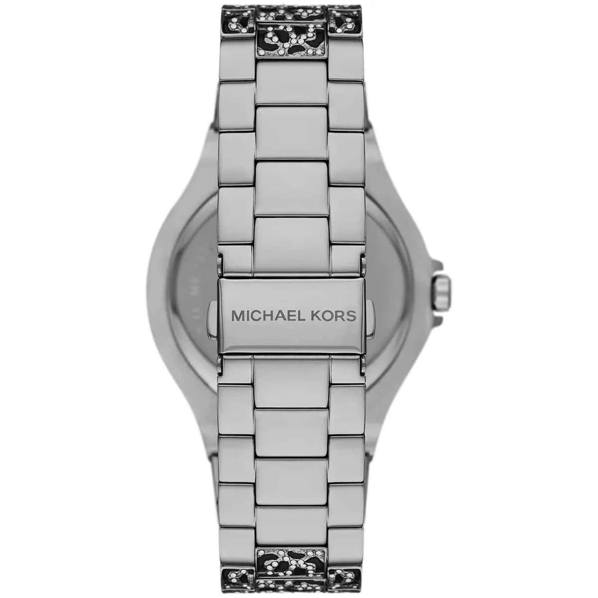 Michael Kors Lennox MK7408 Women's Black & Silver Dial Stainless Steel Watch