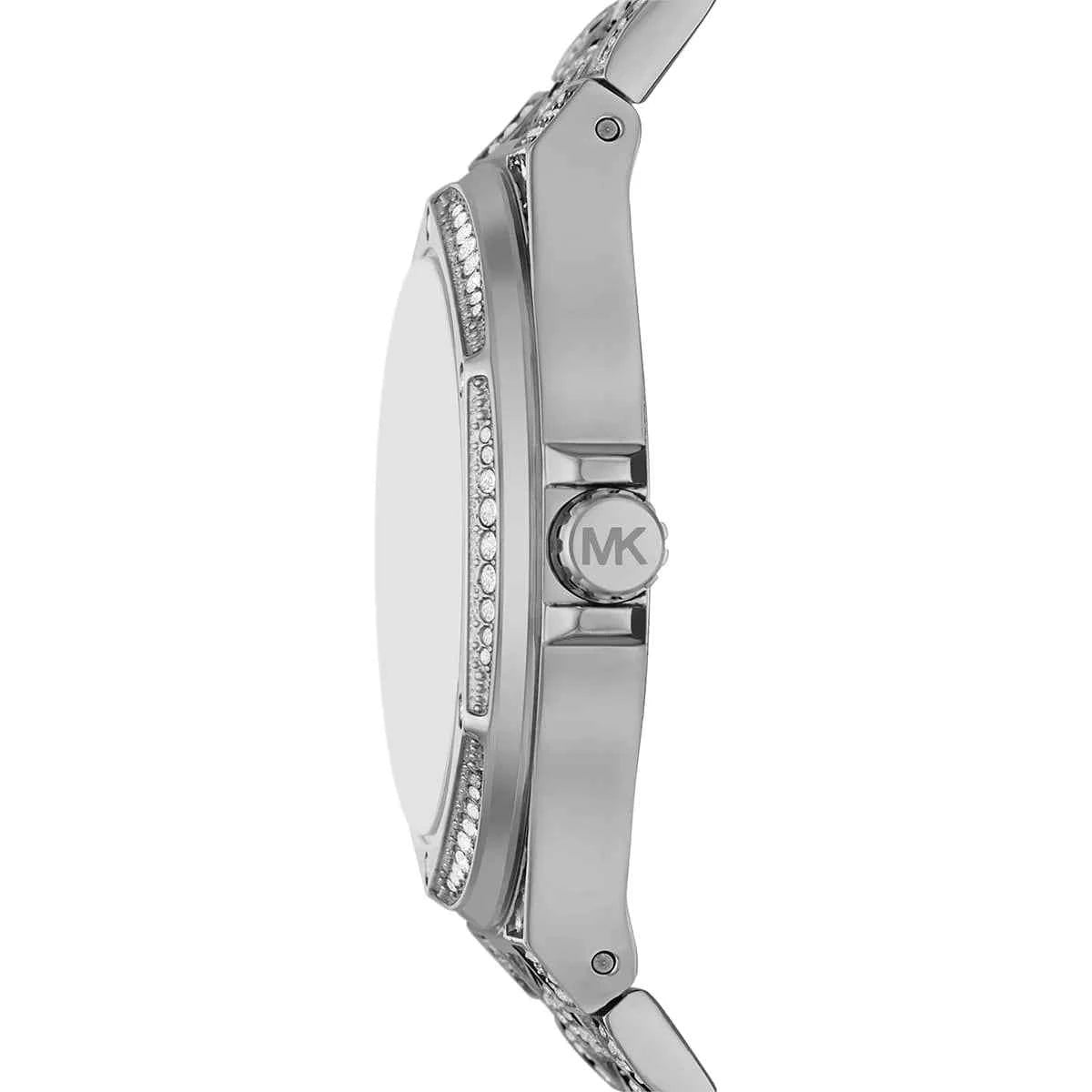 Michael Kors Lennox MK7408 Women's Black & Silver Dial Stainless Steel Watch