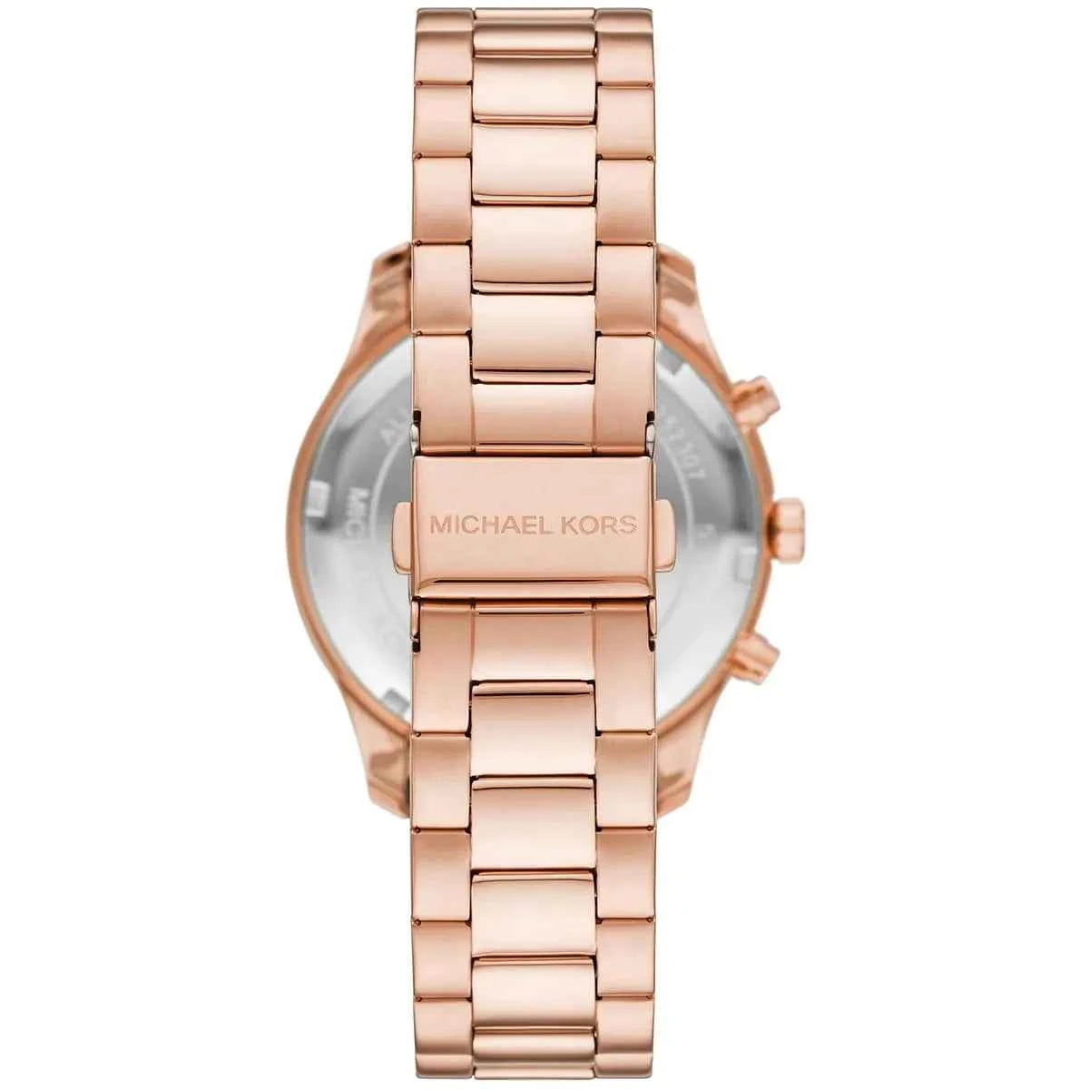 Michael Kors Berkley MK7412 Women's Green Dial Rose Gold Stainless Steel Watch