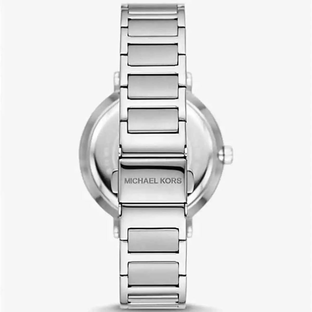 Michael Kors Addyson MK7417 Women's White Sunray Dial Stainless Steel Watch