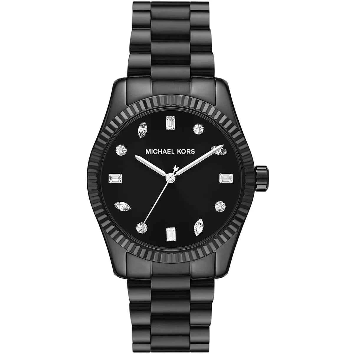 Michael Kors Lexington MK7442 Women's Black Dial Black Stainless Steel Watch