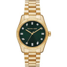 Michael Kors Lexington MK7449 Women's Green Dial Gold Stainless Steel Watch