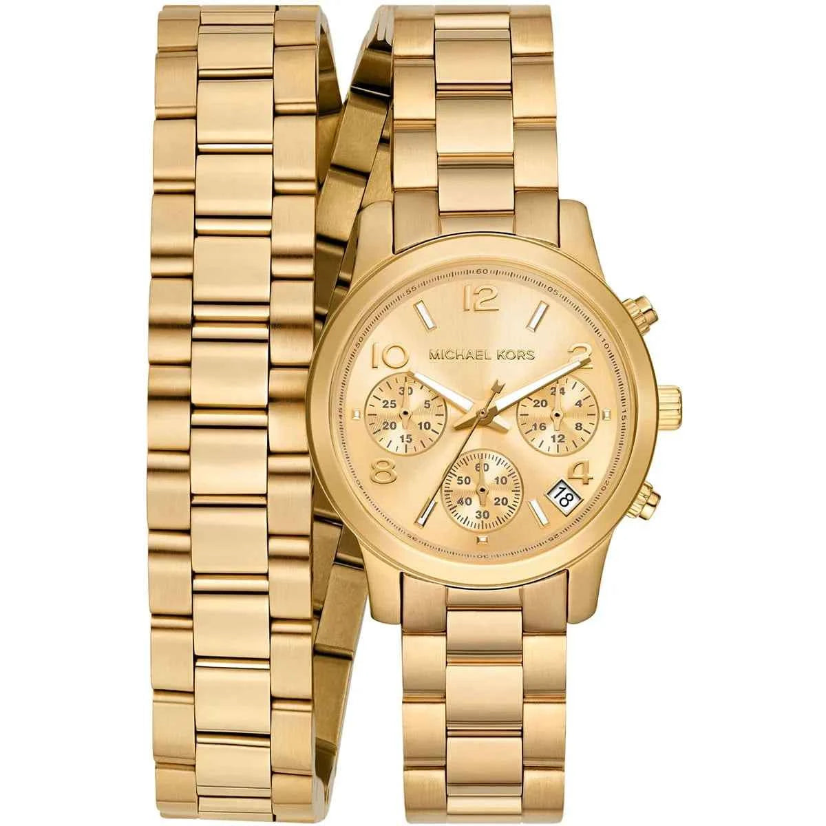 Michael Kors Runway MK7452 Women's Gold Dial Gold Stainless Steel Watch