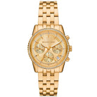 Michael Kors Ritz MK7530 women's gold pavé watch