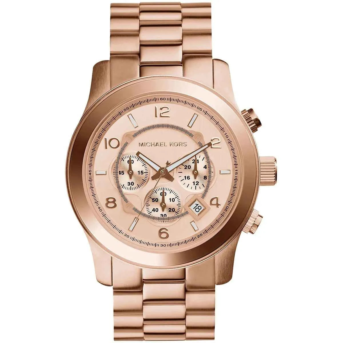 Michael Kors Runway MK8096 Men's Rose Gold Dial Rose Gold Stainless Steel Chronograph Watch