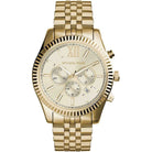 Michael Kors Lexington MK8281 Men's Gold Dial Gold Stainless Steel Chronograph Watch