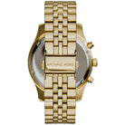 Michael Kors Lexington MK8286 Men's Black Dial Gold Stainless Steel Chronograph Watch