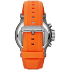 Back case of Michael Kors MK8296 quartz men's orange wristwatch