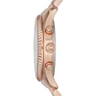 Michael Kors Lexington MK8313 Unisex Silver Dial Rose Gold Stainless Steel Chronograph Watch