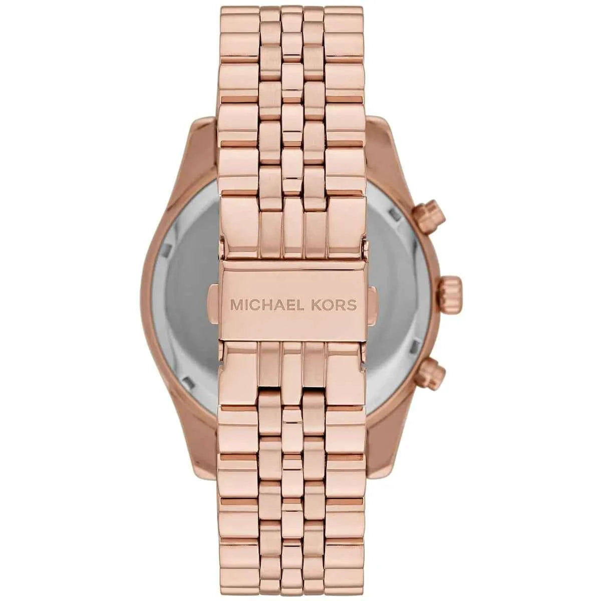 Michael Kors Lexington MK8319 Men's Rose Gold Dial Rose Gold Stainless Steel Chronograph Watch
